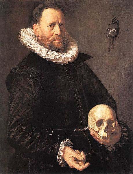Frans Hals Portrait of a Man Holding a Skull WGA china oil painting image